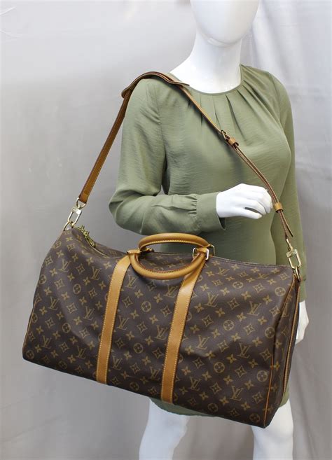 louis vuitton keepall bandouliere 50 m43414|louis vuitton keepall 45 review.